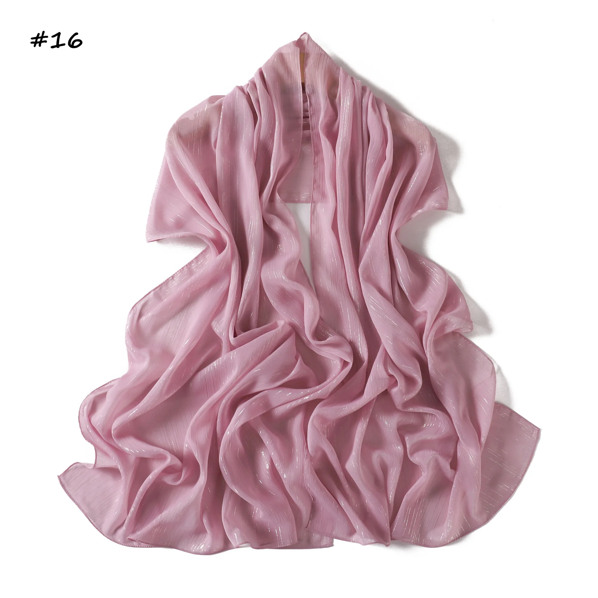 

Plain Wrinkle Shiny Shimmer Shawl Scarf Women Wrap Beach Stole Bufandas Muslim Hijab Headscarf Scarves Bandanas Headband Foulard