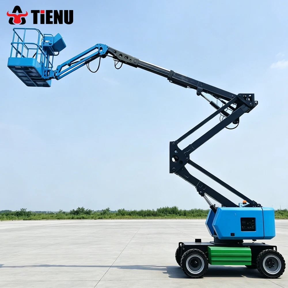 Customized 6 Meter And 12 Meter Electric Lifting Platforms Construction Material Lifts And Electric Articulated Boom Lifts