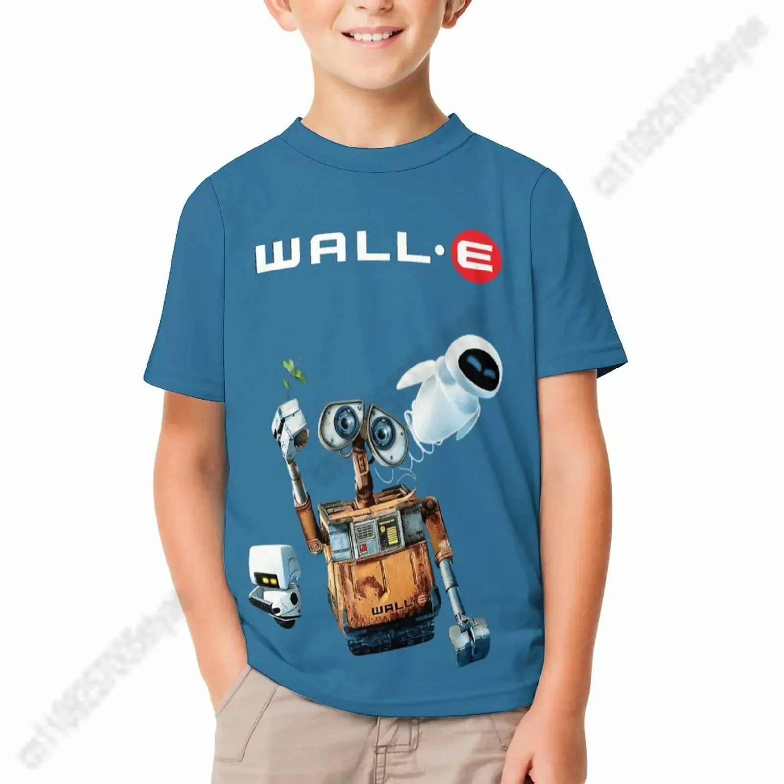 

WALL E The Movie T Shirt Boy Girl Short Sleeve Print Fashionable Cute Casual Cotton TShirt Crew Neck Children Child Tee