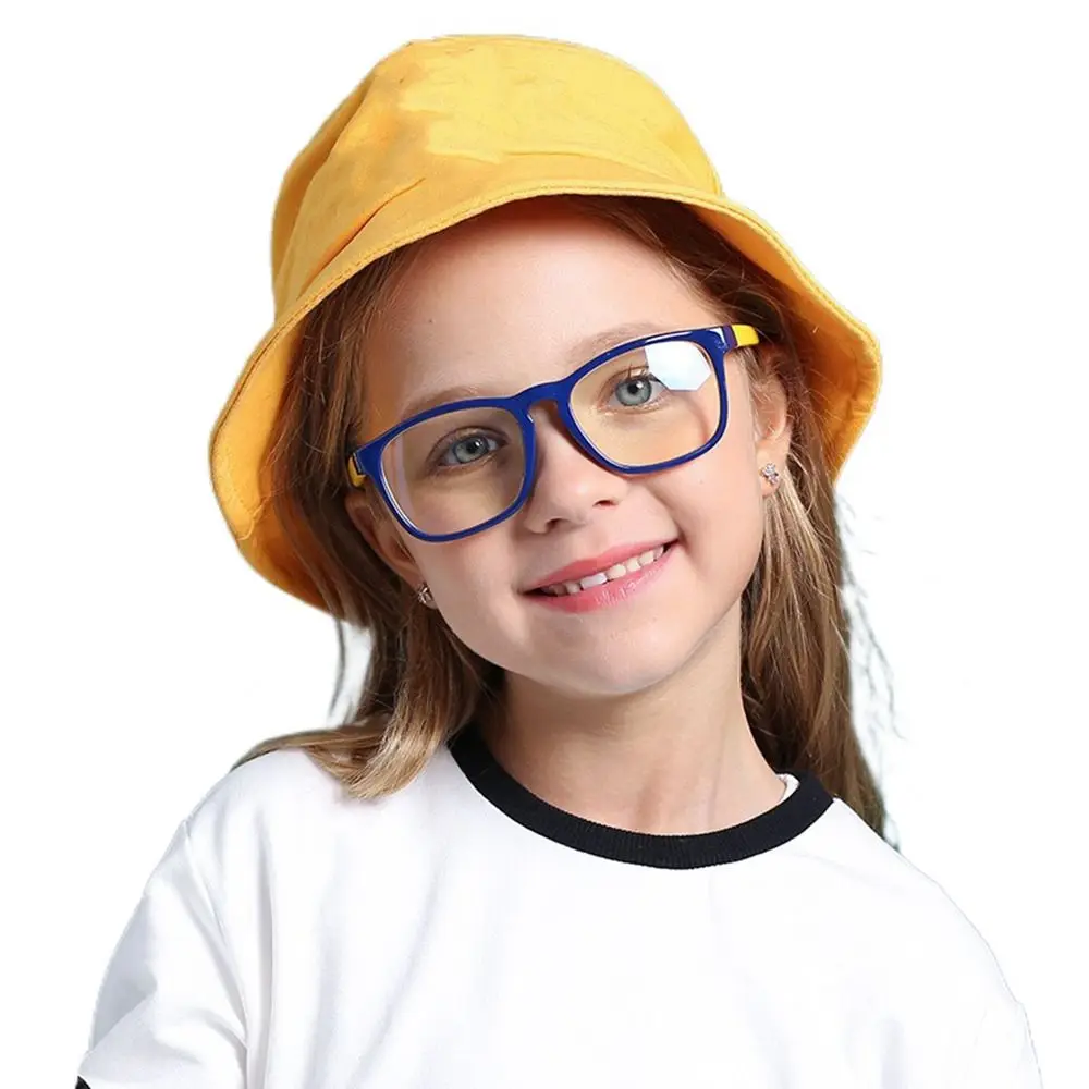 Fashion Kids Anti-blue Light Glasses Eye Protection Comfortable Eyeglasses Ultra Light Frame Boys Girls Online Classes