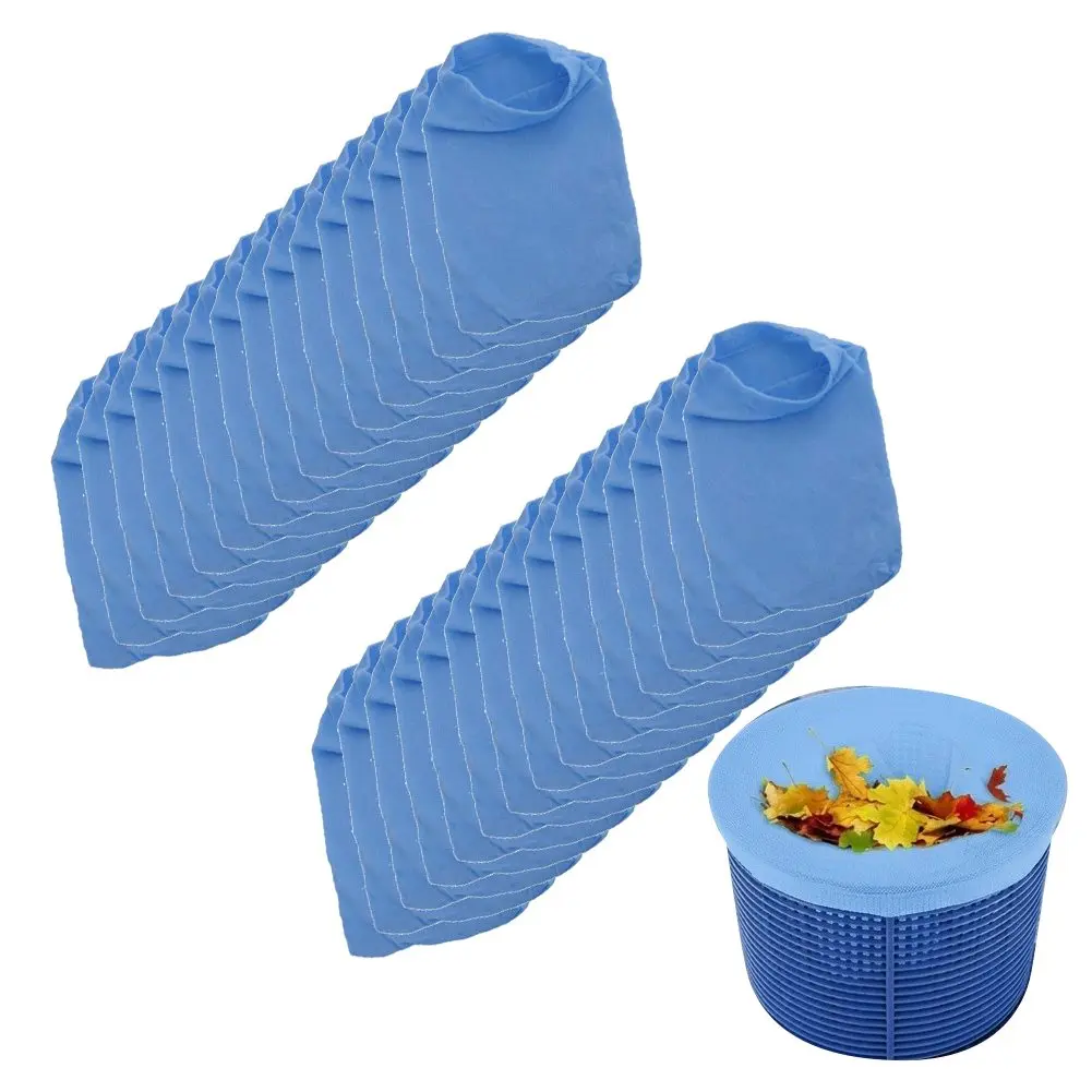 30Pack Pool Skimmer Socks Filter Screens For Leaves Hair Debris - Easy Install Mesh Bags For Swimming Pool Pump Basket Cleaning