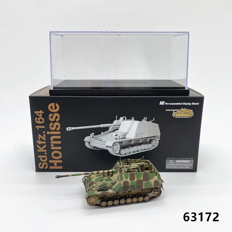 

NEW DRAGON 1/72 Scale Tank Model Hornisse Sd.Kfz.164 63172 Painted Model Rotatable Turret Military Weapon Collection In Stock