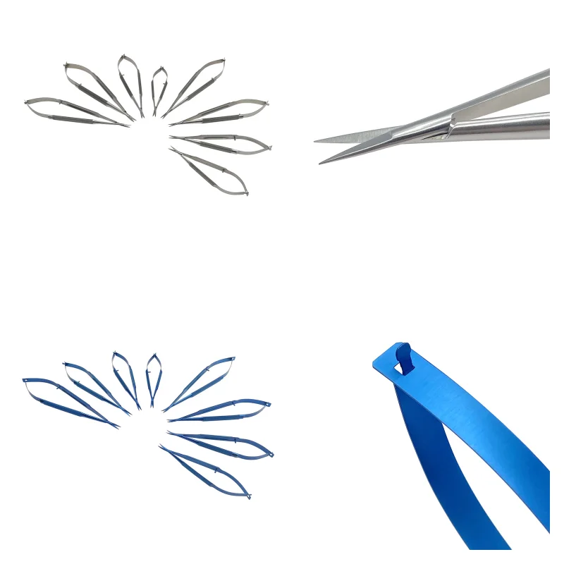 Ophthalmic Microsurgery Scissors Autoclavable Double Eyelid Instruments Titanium Stainless Steel