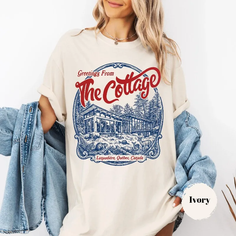 Intense Competition for Cabin Hoodies, Come To Cabin T-shirts for Summer New Casual and Fashionable Cotton Unisex T-shirts