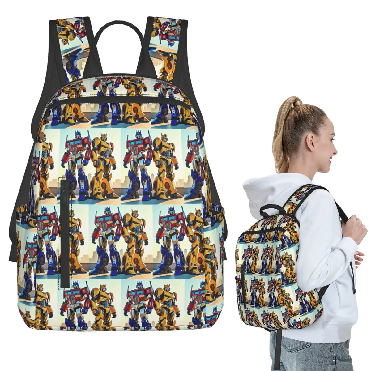 

Optimus Prime Backpack Student BookBag Kids School Bag Computer Shoulder Bags Boys Girls