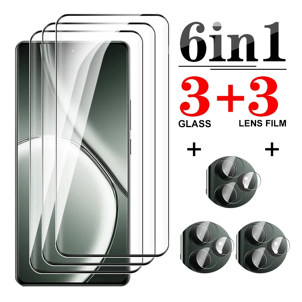 6in1 For Realme GT 6T 6.78inch 20D Curved Edge protectve glass For realme GT6 T GT6T GT Neo6 GTNeo6 phone lens screen protector