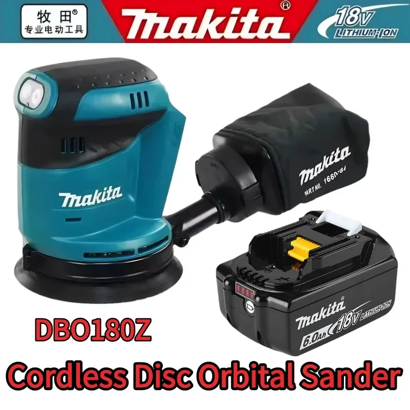 

Makita DBO180Z 18V Brushless Cordless Rechargeable Disc Random Orbital Sander Woodworking Sanding Putty Polishing Bare Tool