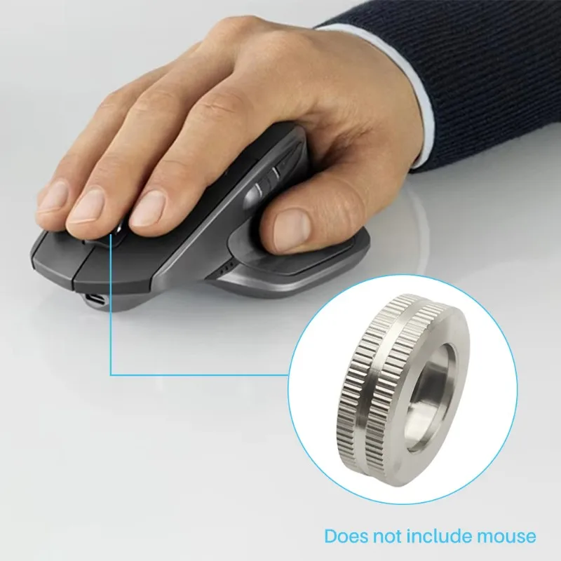 AU61-For Logitech MX Master2s Replacement Kit Stainless Steel Scroll Wheel Main Roller Wheel Repair Module