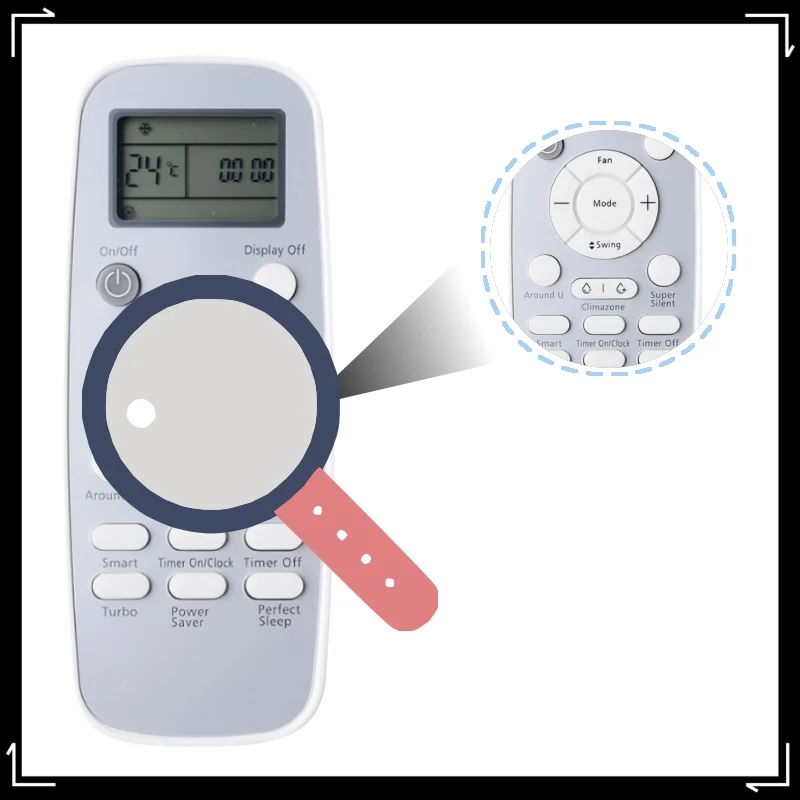 

DG11L1-53 Replacement Air Conditioner Remote Control, Infrared AC Controller for Household Air Conditioning Equipment