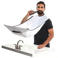 Male Shaving Apron Beard Catcher Cape Care Bib Face Shaved Hair Adult Bibs Shaver Cleaning Hairdresser for Man Clean Apron Gift