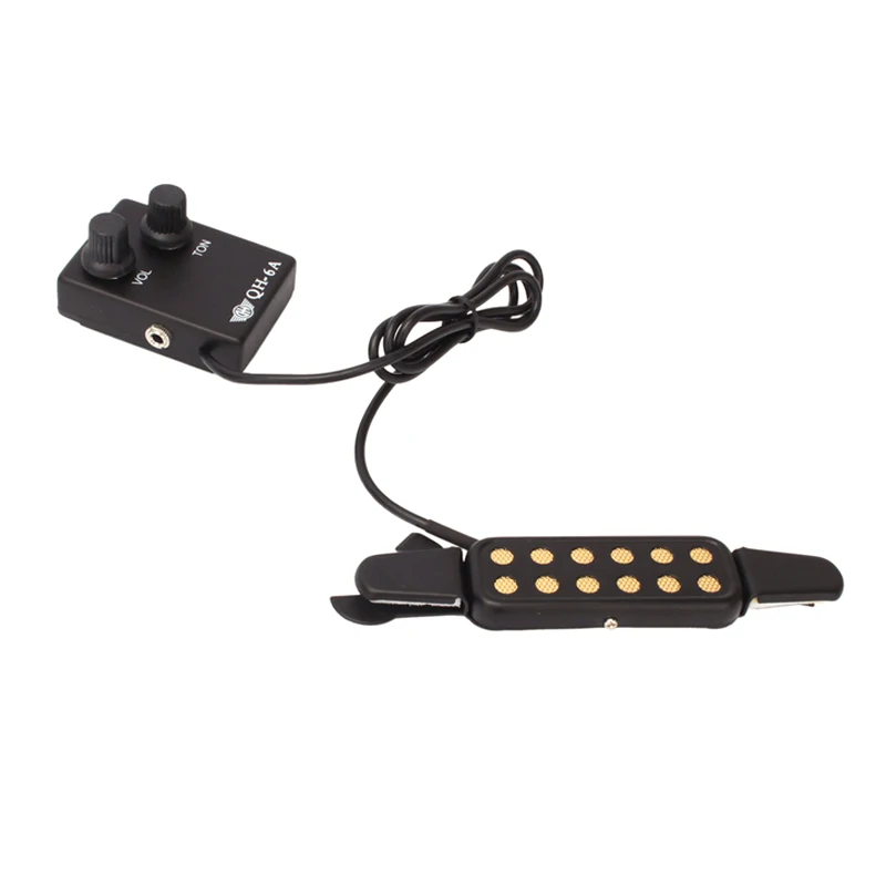 QH-6A 리버브 앰프 사운드홀 픽업이 포함된 포크 어쿠스틱 기타 픽업