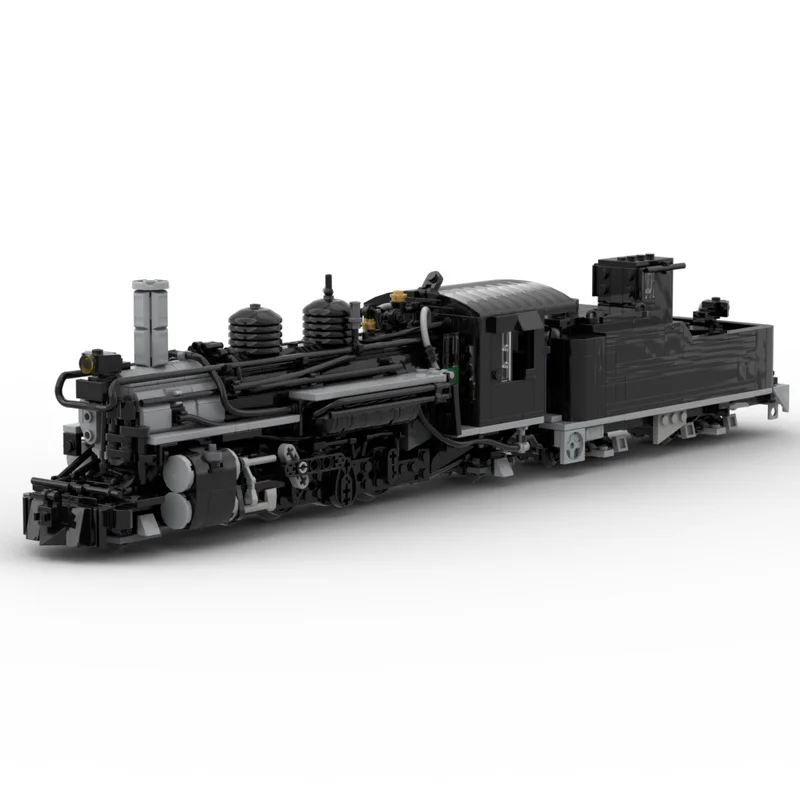 City Car Model MOC Building Bricks K-28 Class Steam Locomotive Modular Technology Gifts Holiday Assemble Children Toys Suit