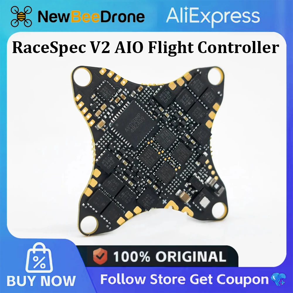 controlador-de-vuelo-newbeedrone-racespec-v2-aio-elrs-24g-con-vtx-de-25-400-mw-para-hummingbird-whoop-racespec-v2-bnf-whoop