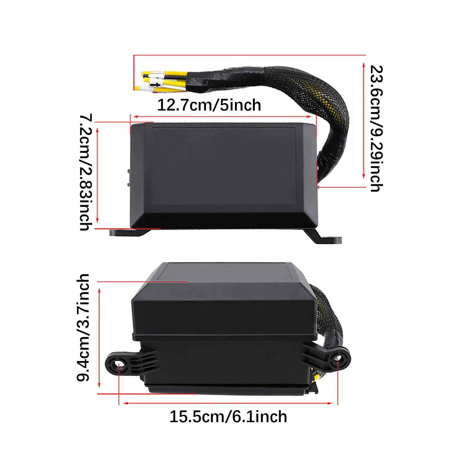 Scatola relè generica a 6 vie Scatola relè Pannello relè Portafusibili lama per auto Scatola relè 12V