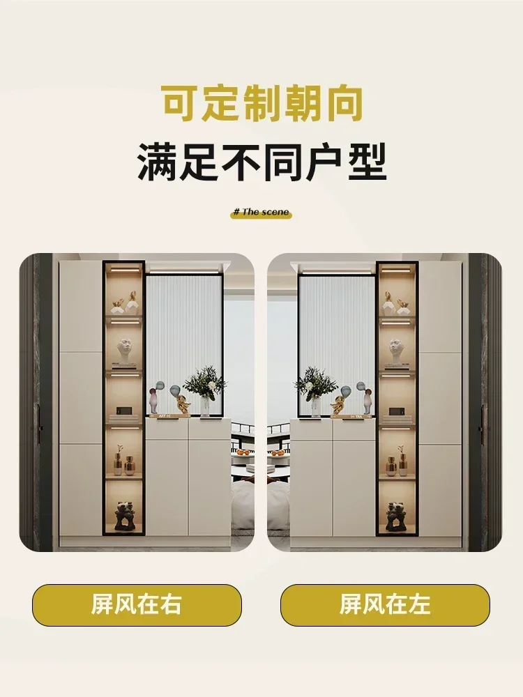 Living Room Partition Screens New Curio Cabinet Modern Minimalist Wine Cabinet Integrated Porch Cabinet