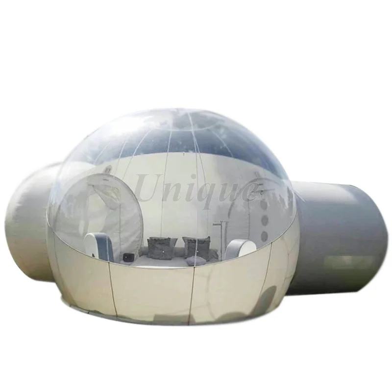 Commercial Outdoor Inflatable Bubble Hotel House Tent, Transparent Igloo Dome Camping Tent