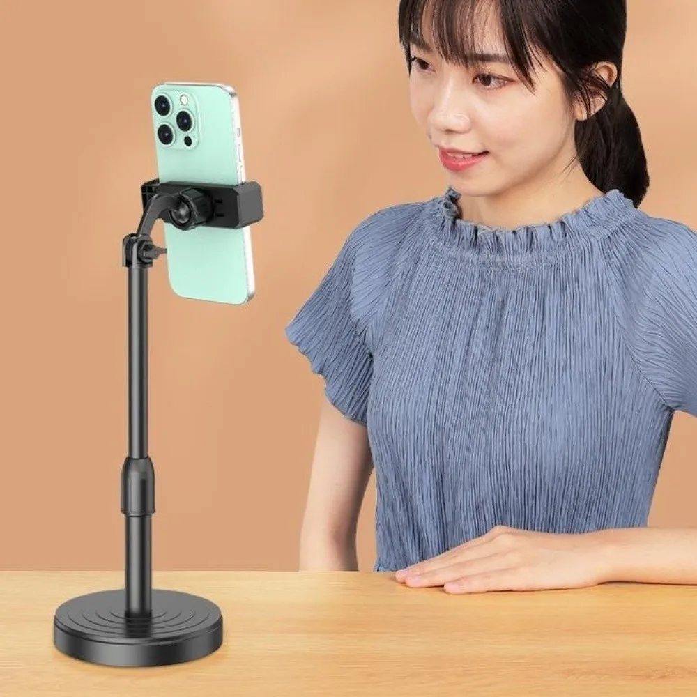 

Многофункциональный держатель для мобильного телефона с вращающимся противоскользящим основанием, для прямых трансляций, регулируемый по высоте, для использования без рук