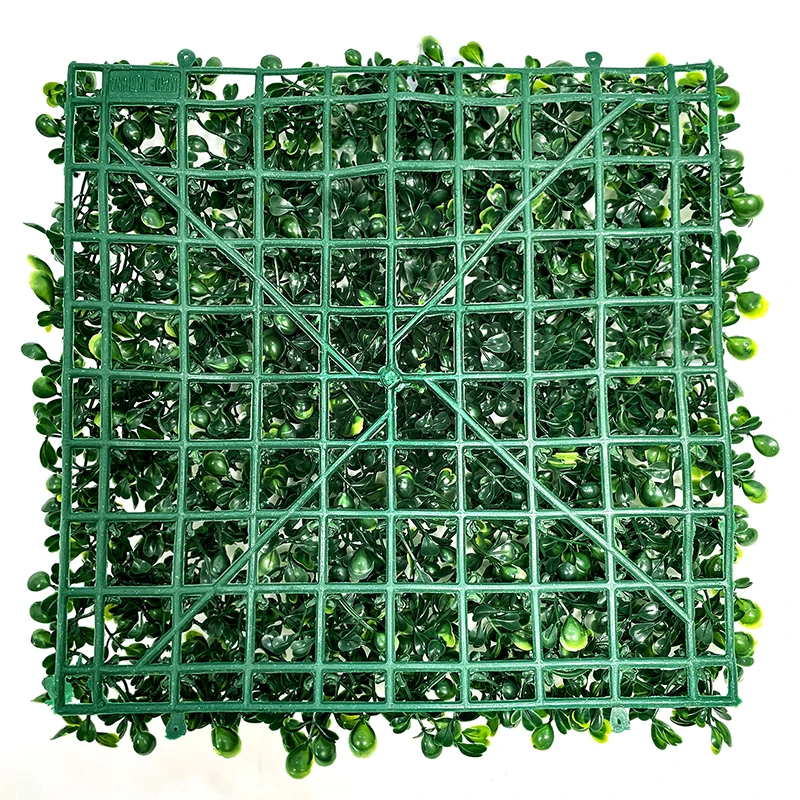 25*25cm Artificial Plants Grass Wall Panel Hedge Greenery UV Protection Green Decor Privacy Fence Backyard Screen Wedding