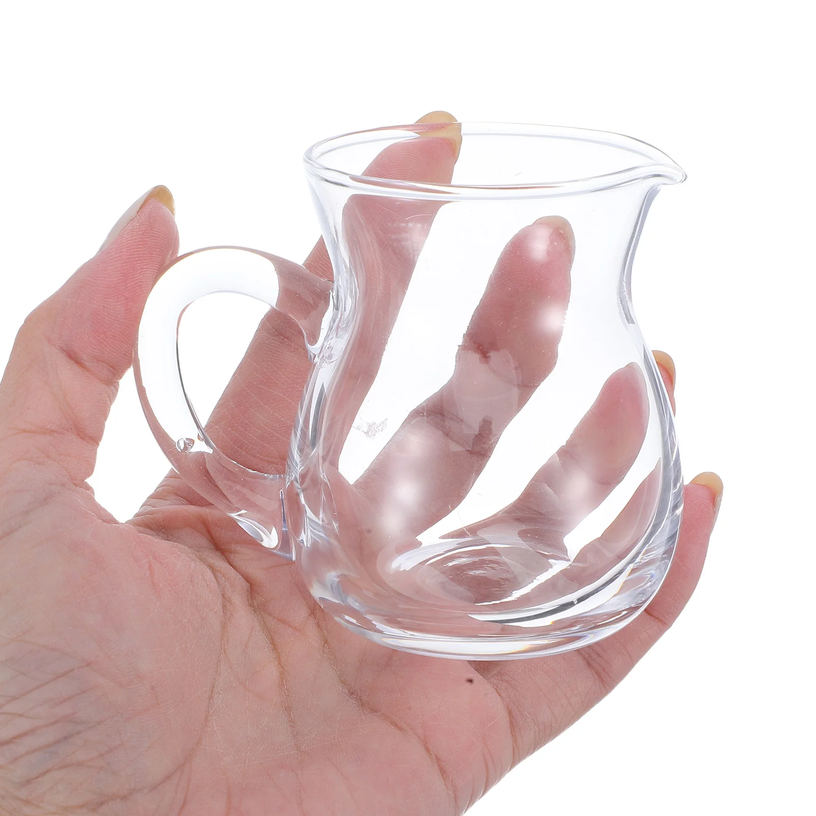 

6 шт. стеклянный кувшин для сливок, мини-прозрачный дозатор для молочного сиропа, кофе, портативный стеклянный кувшин для дома и офиса, путешествия, стеклянный кувшин для напитков