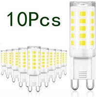 10Pcs G9 LED Lamp Brightest AC220V 230V 240V 7W Ceramic SMD 2835 LED Bulb Warm/Cool White Spotlight replace Halogen LED lighting