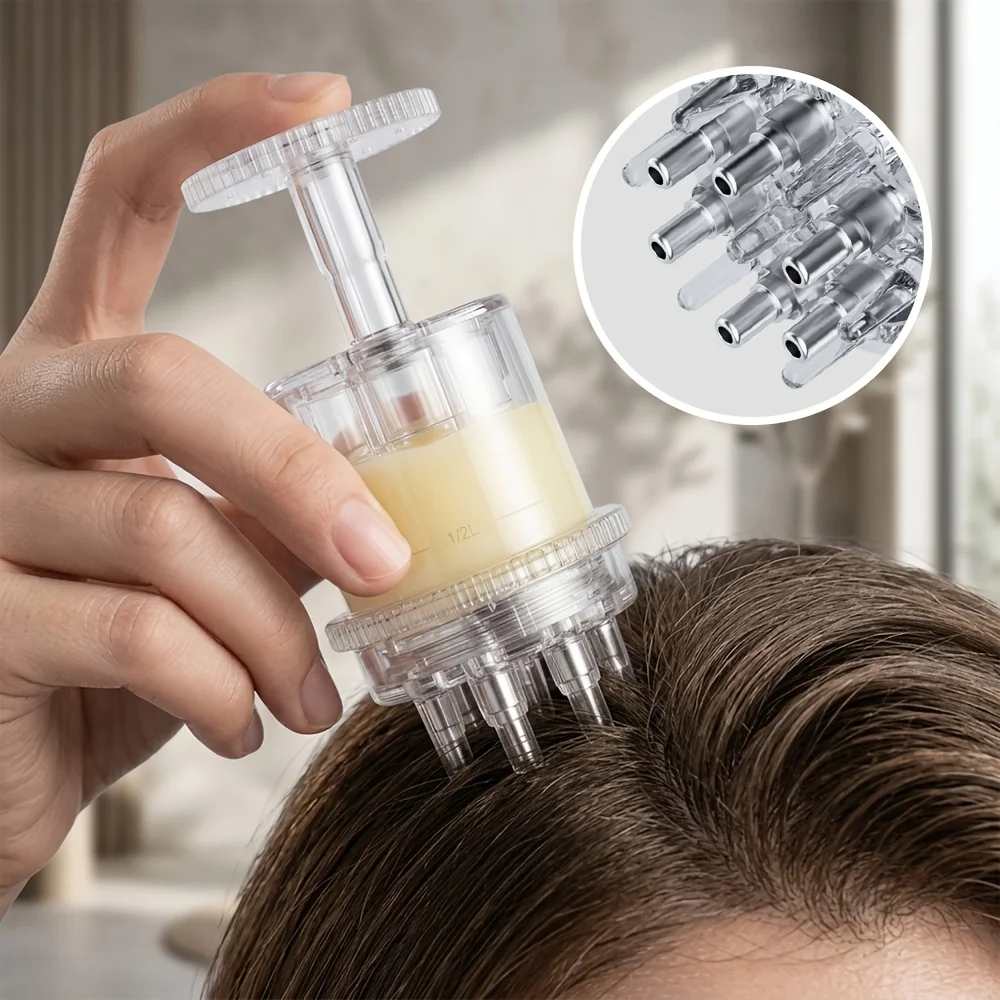 Portable Scalp Applicator Liquid Comb Mini Massage Comb Essential Oil Liquid Guiding Massager Anti Hair Loss Scalp Care Tools