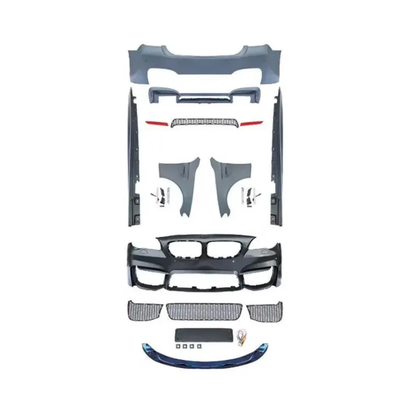 

Car Modification Bodykit S F10/18 to M4 Front Bumper/Lip/Grill Side Skits Rear Bumper/Mirror Cover Tail Throat