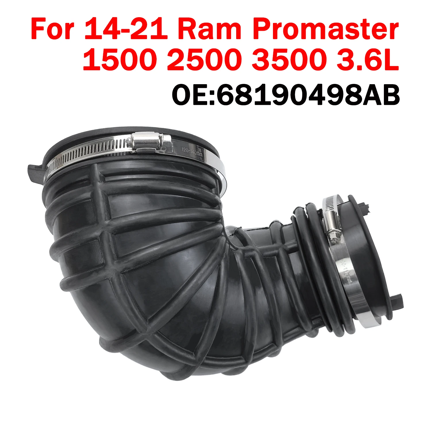 For Ram Promaster 1500 2500 3500 3.6L V6 2014-2021 68190498AB Air Cleaner Intake Hose Duct Tube Auto Replacement Spare Parts