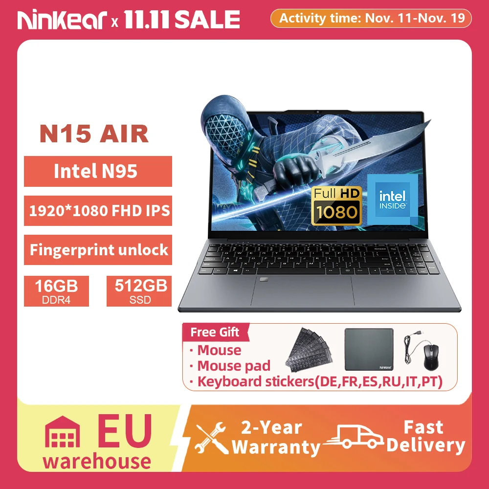 Ninkear N15 Air ordinateur portable 15,6 