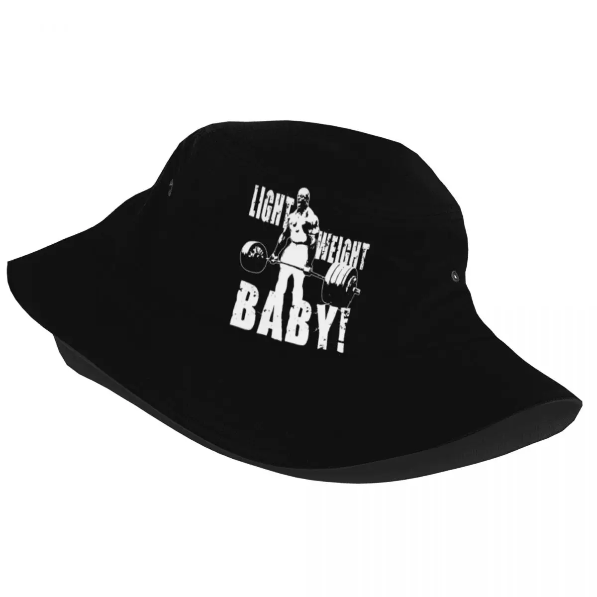 Streetwear Lightweight Baby Ronnie Coleman Bucket Hat Unisex UV Protection Hiking Bodybuilding Fitness Cap Travel Headwear