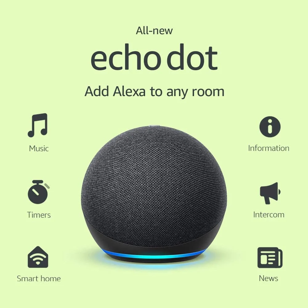

Hot Sell All-New Alexa Echo Dot 5th Generation Smart Sound Control Portable Wifi Speaker Home Voice Assistant