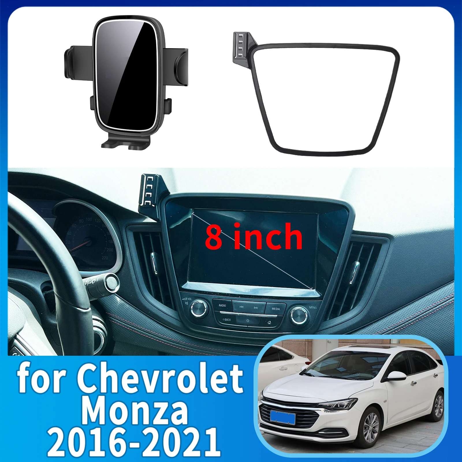 

fit for Chevrolet Monza 2016 2017-2021 Cavalier Phone Holder, Dashboard Screen Mount Bracket Easy Installation​​ Car accessoires