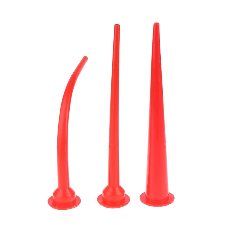 Applicatore di ugelli per calafataggio in plastica Strumento di estensione per calafataggio per salsicce Camber / Set di ugelli per calafataggio lunghi