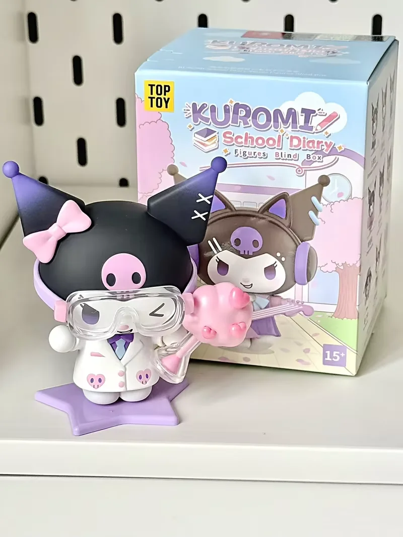 Toptoy Kuromi Campus Diary Series Figurine Blind Box Trendy Collectible Tabletop Decoration Birthday Gift