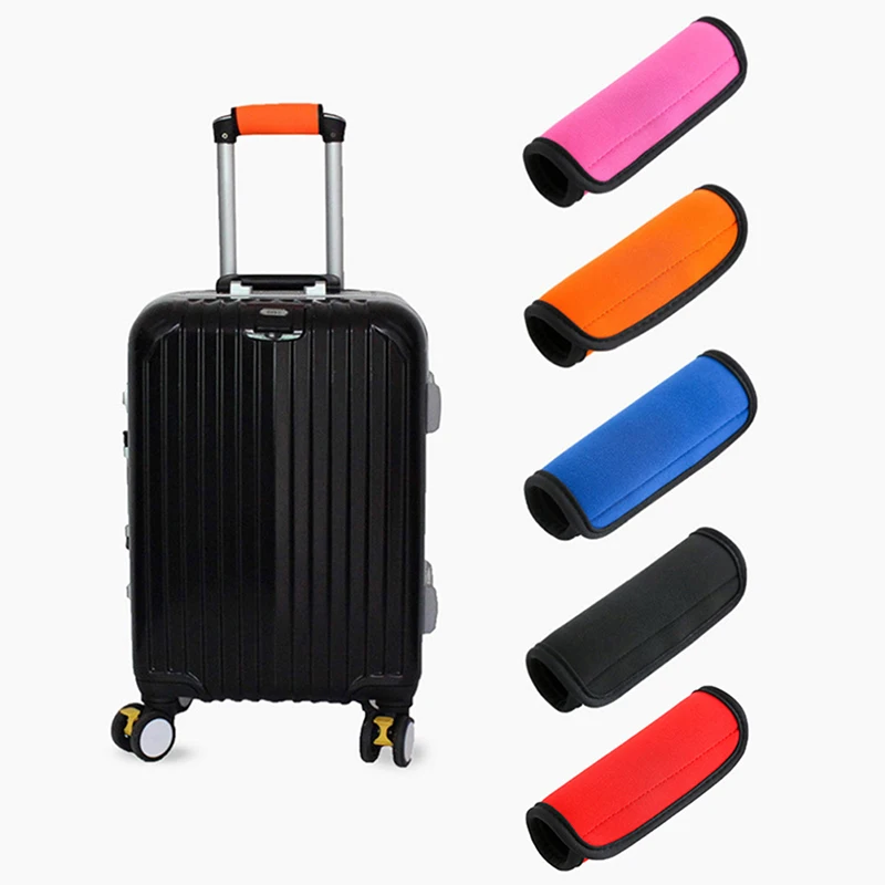 Neoprene Luggage Handle Cover Comfortable Soft Suitcase Wrap Grip Stroller Armrest Protective IdentifierDurable Travel Accessory
