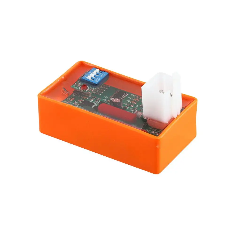 وحدة CDI لسباق الدراجات النارية مع مفتاح DIP - متوافقة مع إشعال التيار المتردد EX5/C100/AT110/C90/BIZ100/SUPER100 ذو 5 دبابيس
