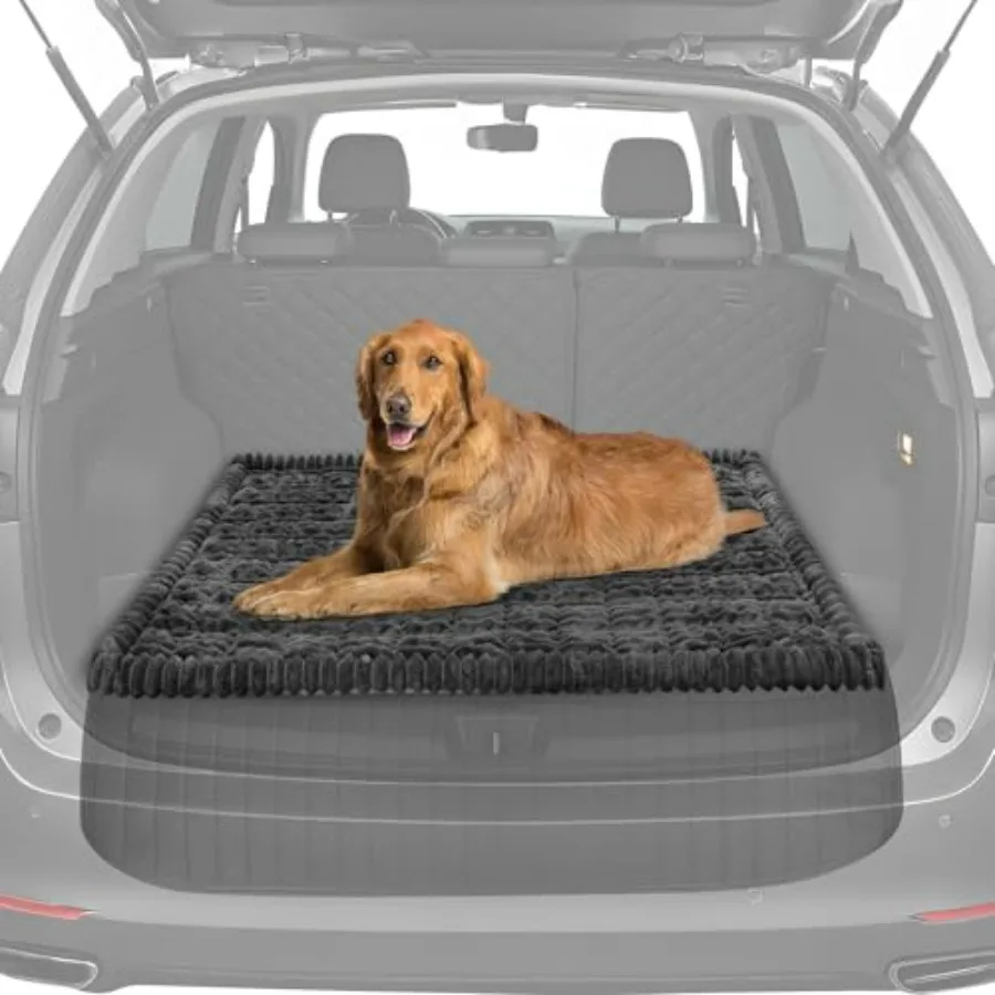 

Коврик для животных 53 x 40 дюймов с нескользящим дном для багажника автомобиля, большой размер, покрывало для собак на заднее сиденье внедорожника с противоскользящим покрытием