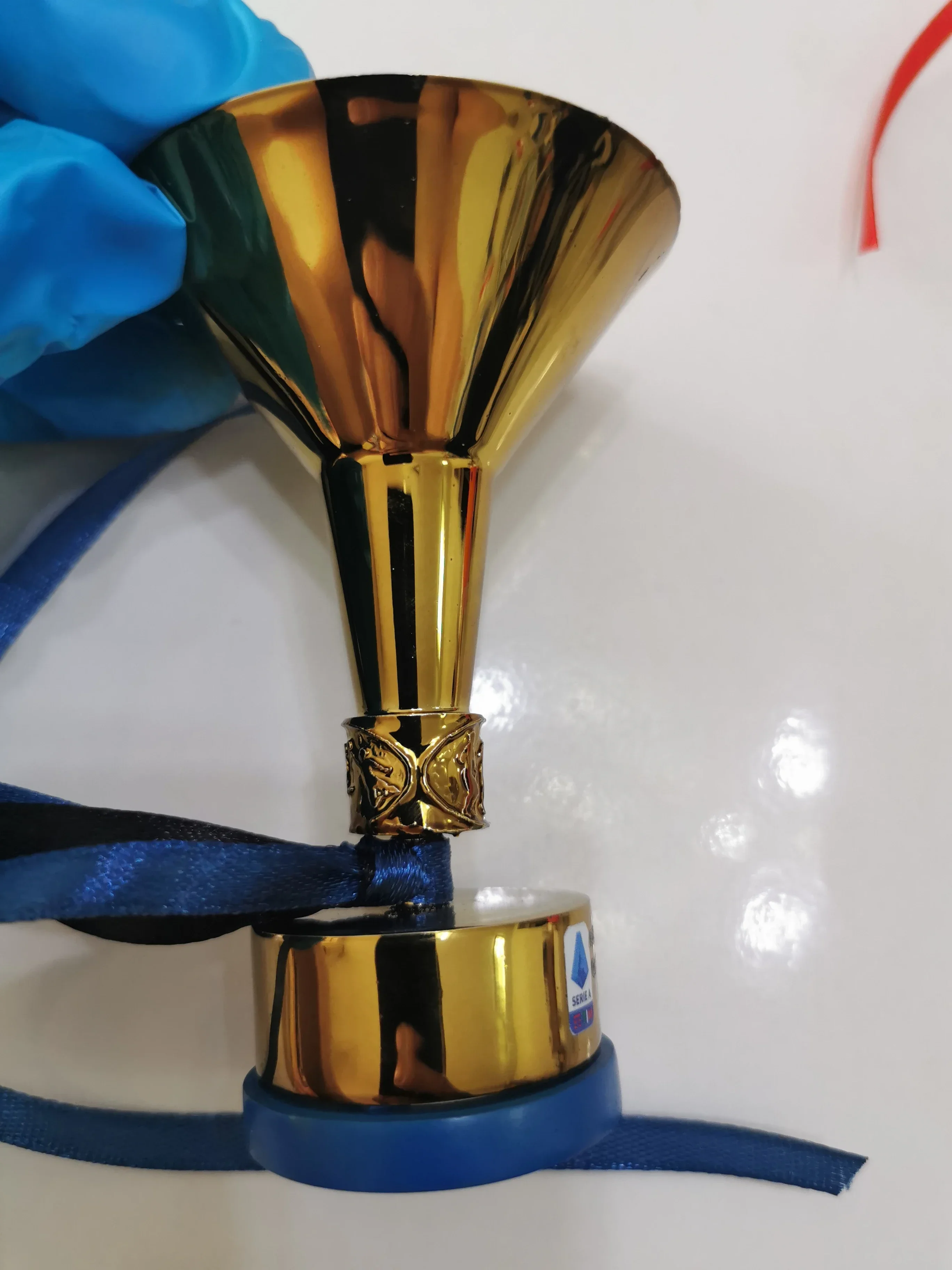

Мини-трофей 1/6 размеров, трофей Чемпионата сериала А, Кубок чемпионов Неаполя 2022-23, веерообразные сувениры