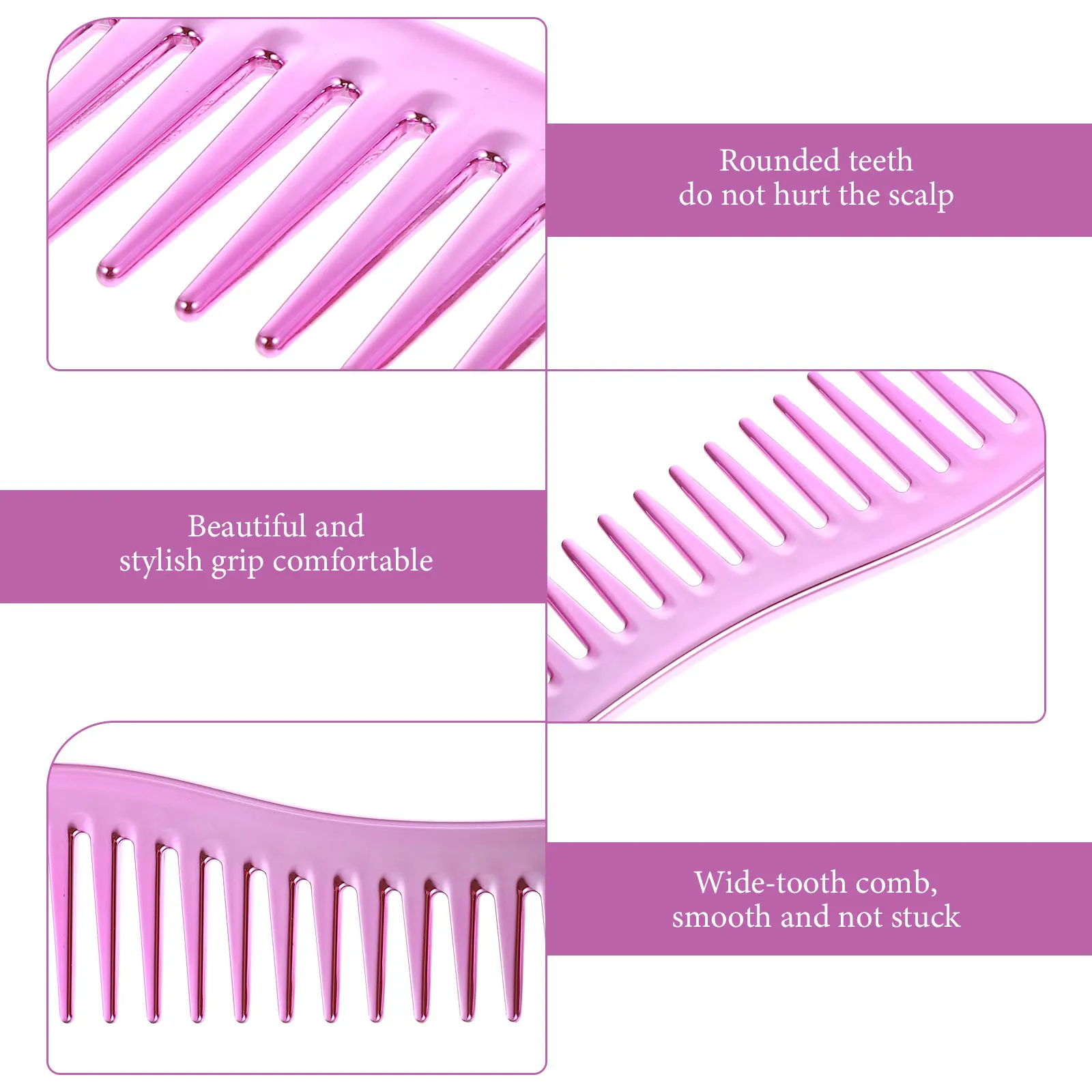 

Stylish Wide Tooth Hair Styling Comb Salon Premium Hairdressing Comb For Men Smooth Scalp Comfortable Combing Easy Detangling