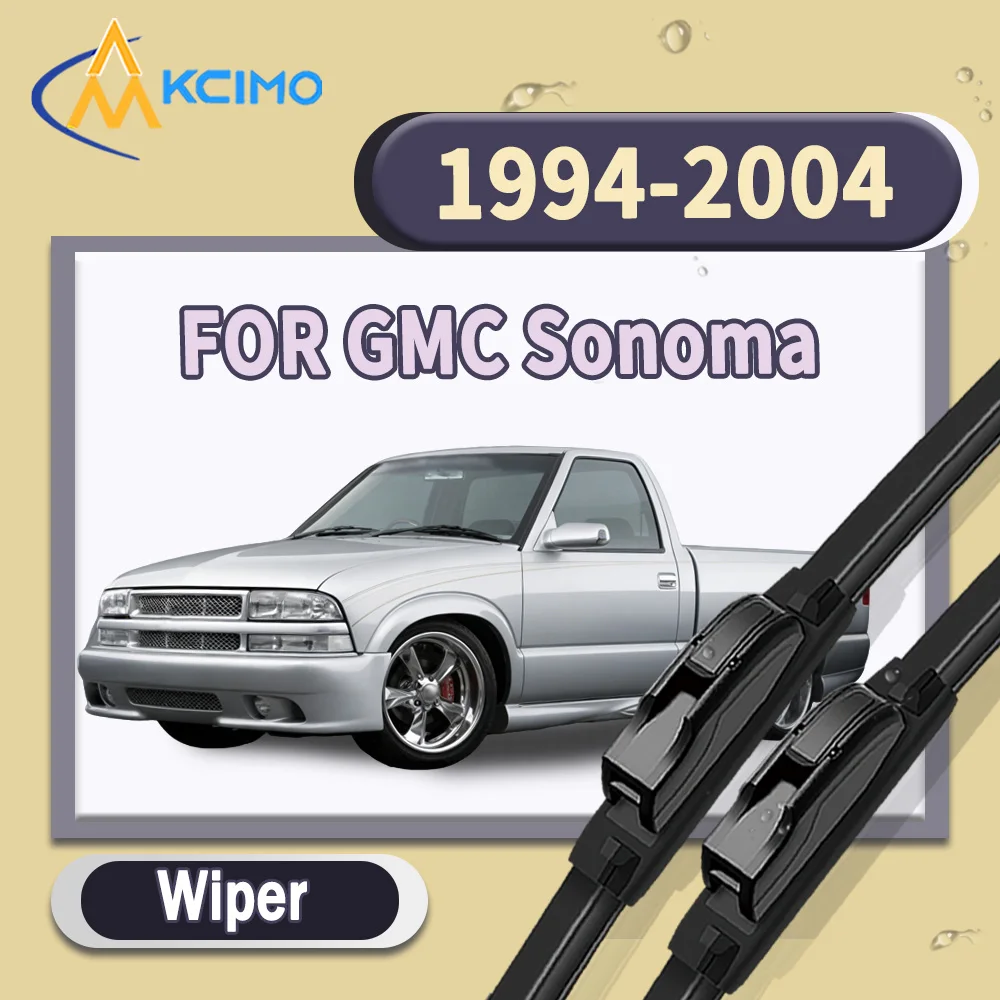 

High Quality Silent 2pcs Windscreen Car Rain Brush Front Windshield Auto Wipers Perfect Fit for GMC Sonoma 1994-2004