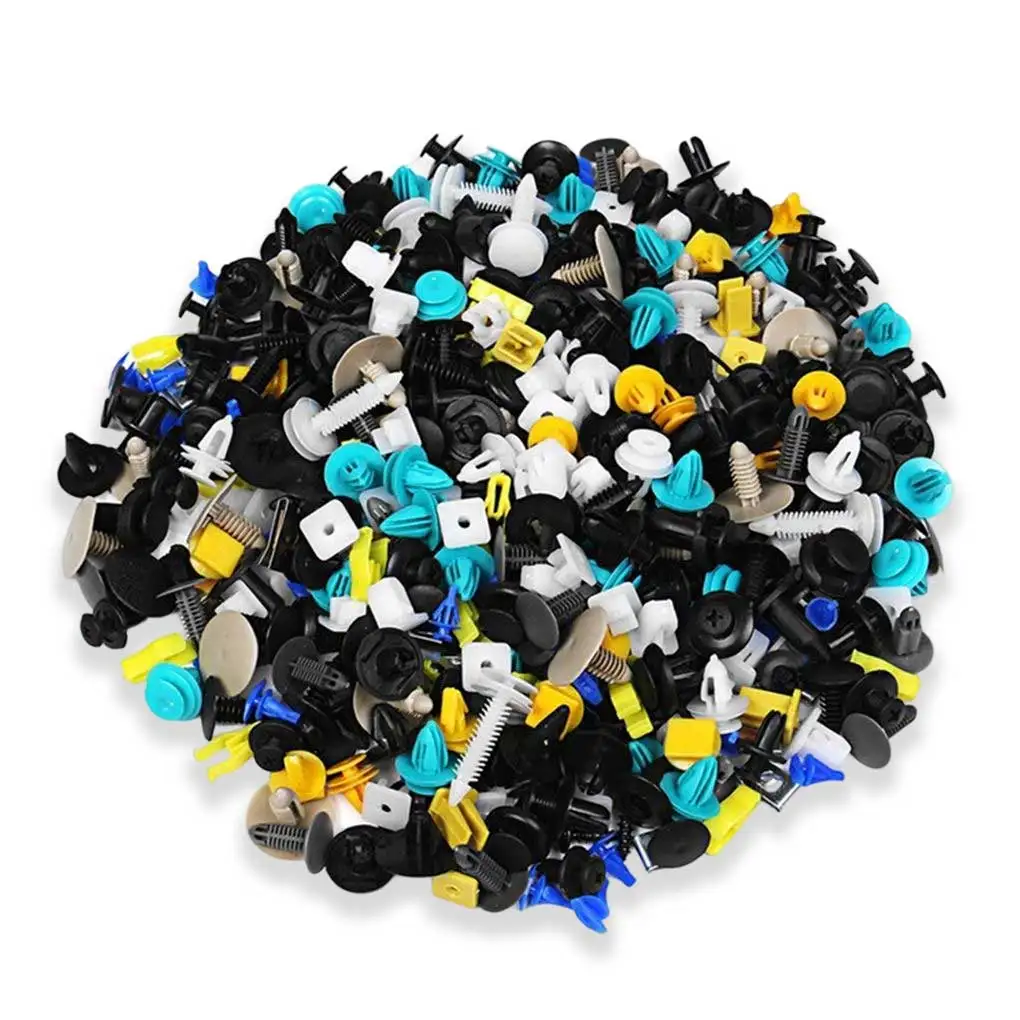 500pcs/set Multicolor Automotive Rivets Universal Mixed Fastener Interior Bumper Clips Light Pin Kit Accessories