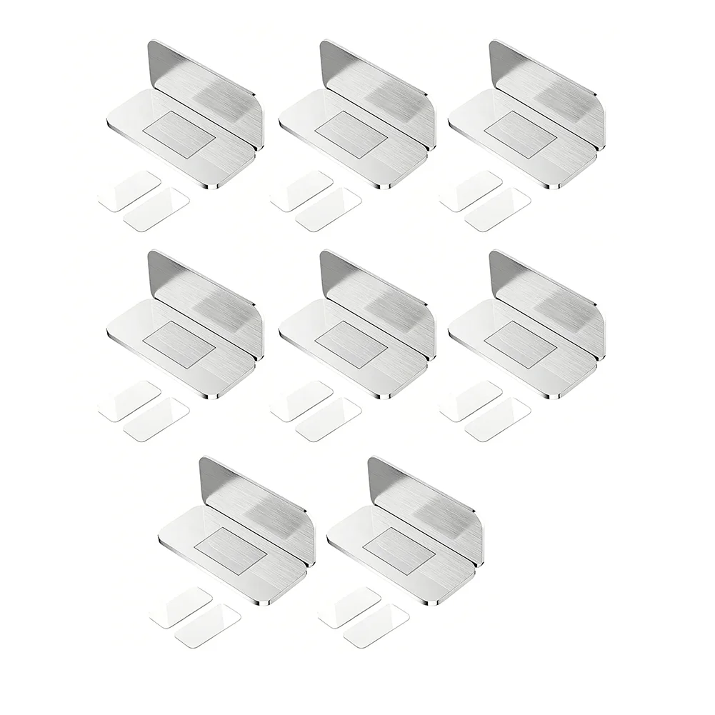 Stainless Steel Magnetic Cabinet Door Lock 8 Pack for Securing Kitchen Cabinets Bathroom Cabinets Wardrobes and Shelves