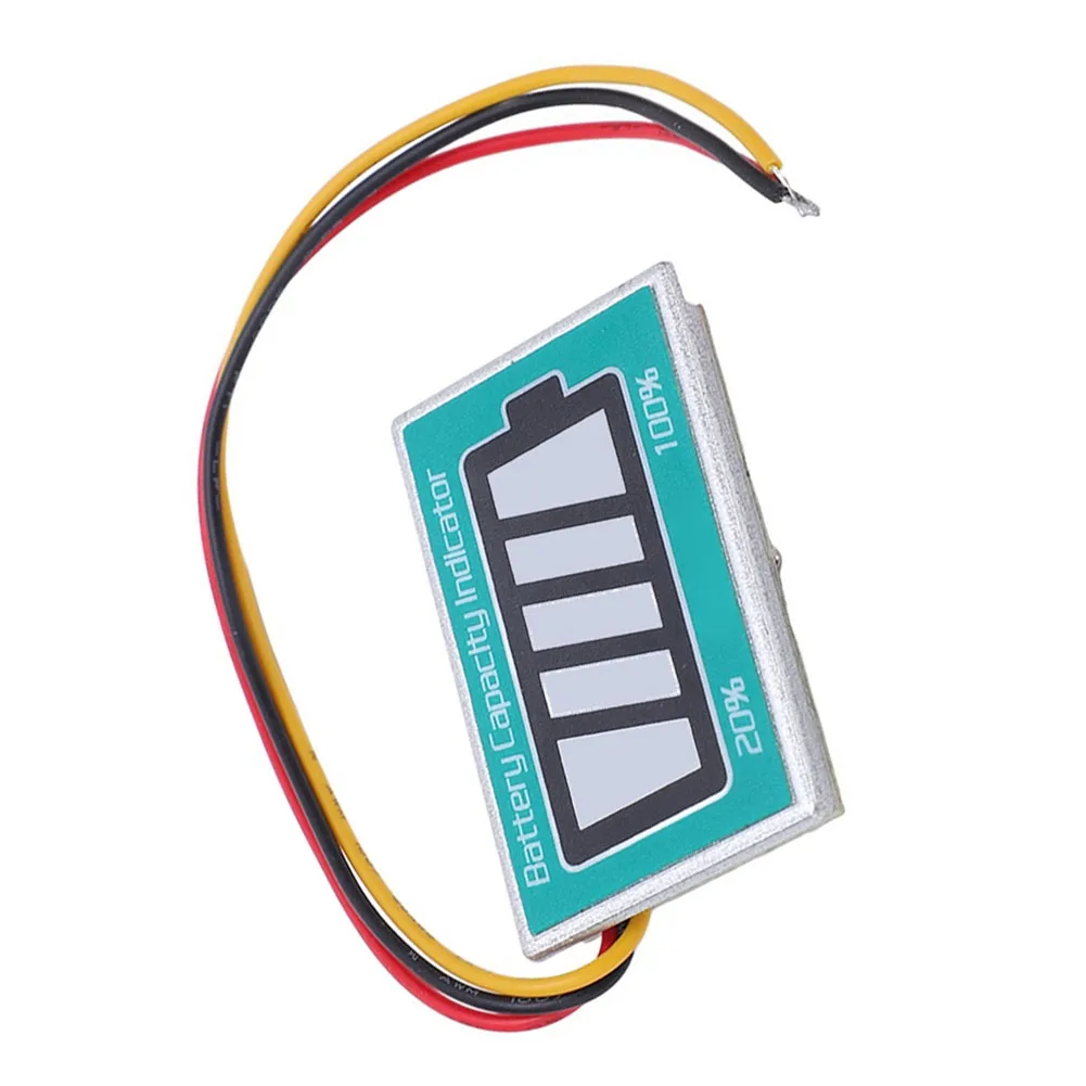 Battery Power Indicator Meter for Voltage and Capacity Monitoring Suitable for Motorcycles Cars Trucks and Forklifts