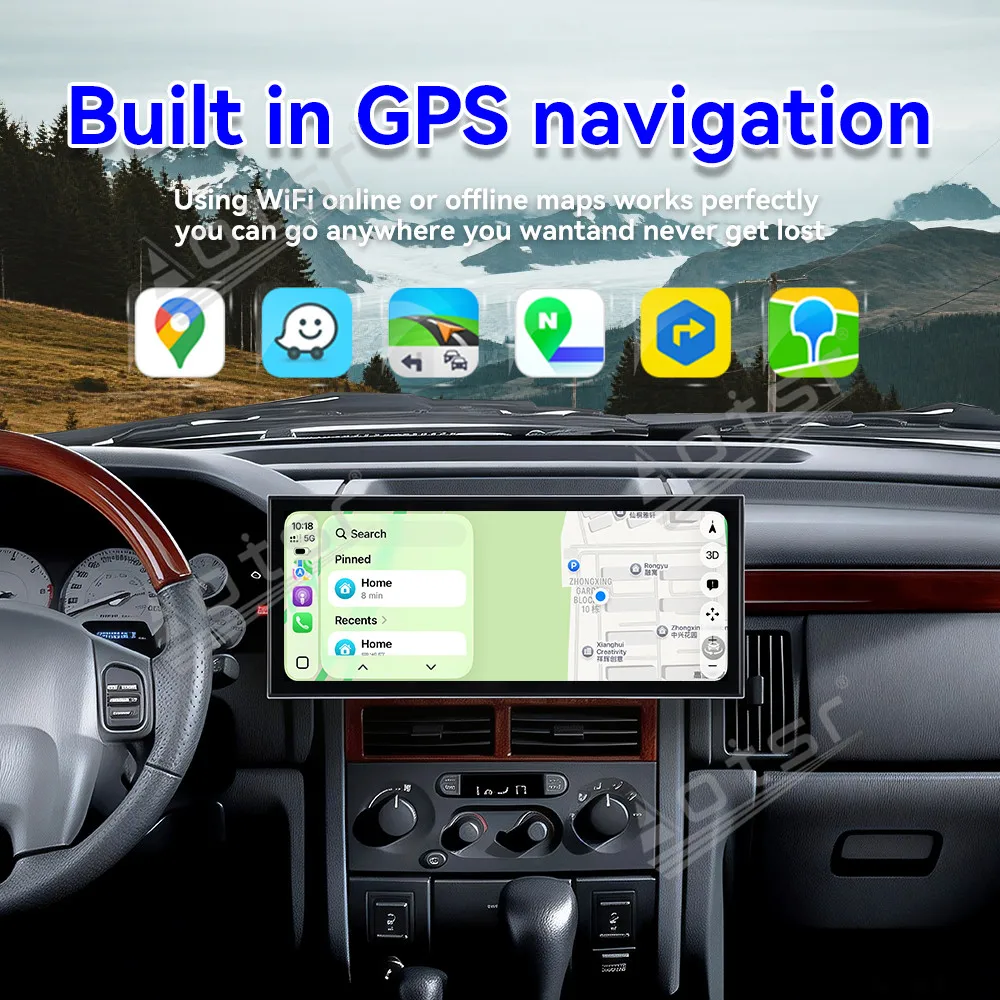 Ultra Clear Audio Player 15.8 Inch Android 15 Full HD Touch Android Auto GPS Navi Car Media For Jeep Grand Cherokee 2005-2007
