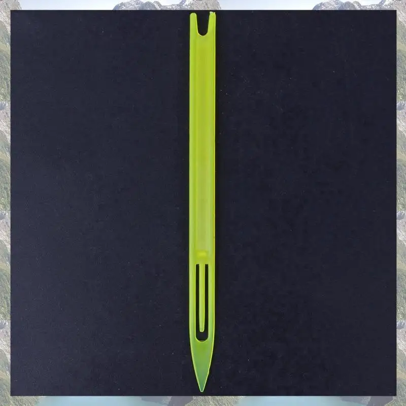 2025 Trend 30 Pcs Yellow Plastic Fishing Net Repair Needle Shuttles Bobbin 2