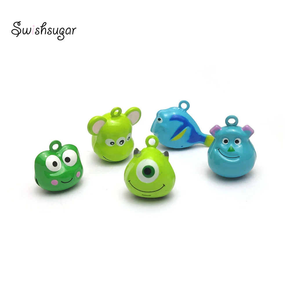 Several Kinds Cartoon Animal Metal Bell Charm For Bracelet Necklace Pendant Kids Children Gift Favors Craft Accessories