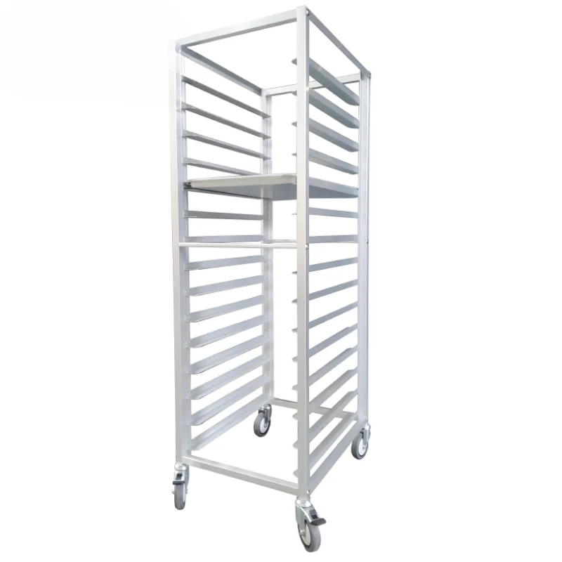 Cadre de boulangerie haut de gamme entièrement fermé, en alliage d'aluminium, avec étagères ouvertes, support à pain scellé, vitrine économique