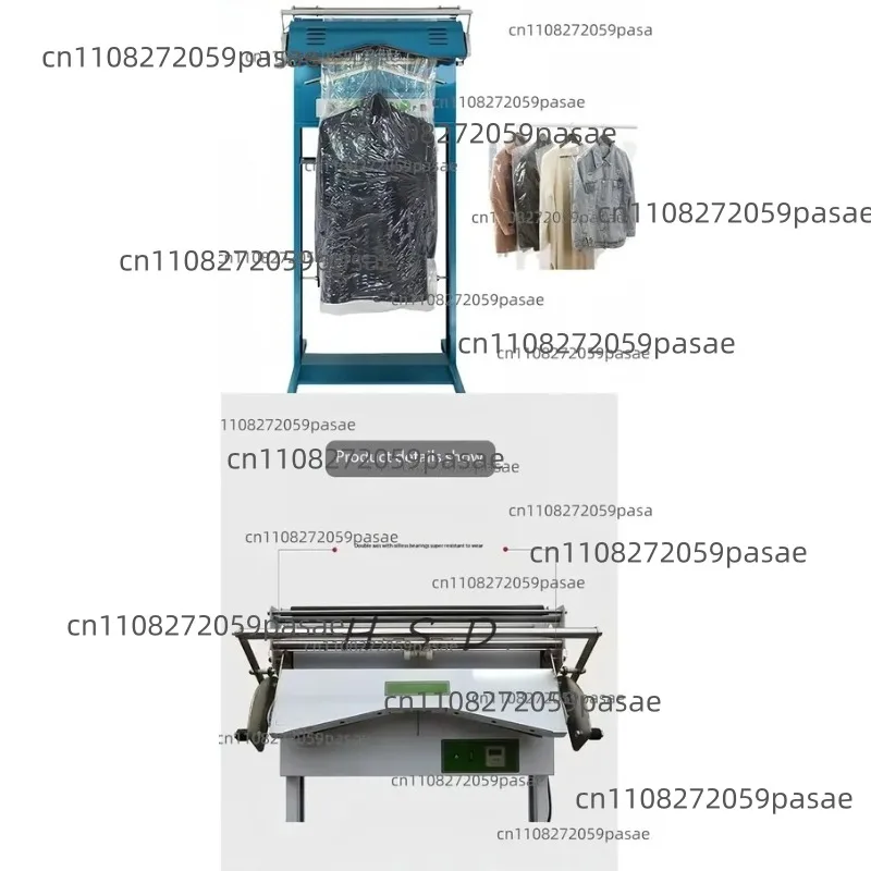 Industrial Dry Cleaning Shop Garment Packaging Machine / Clothing Packaging and Sealing Machine