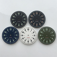 Classic 29mm Pilot Style Watch Dial Face + Hands Set Arabic Numerals Fit for NH35 NH36 Automatic Movement