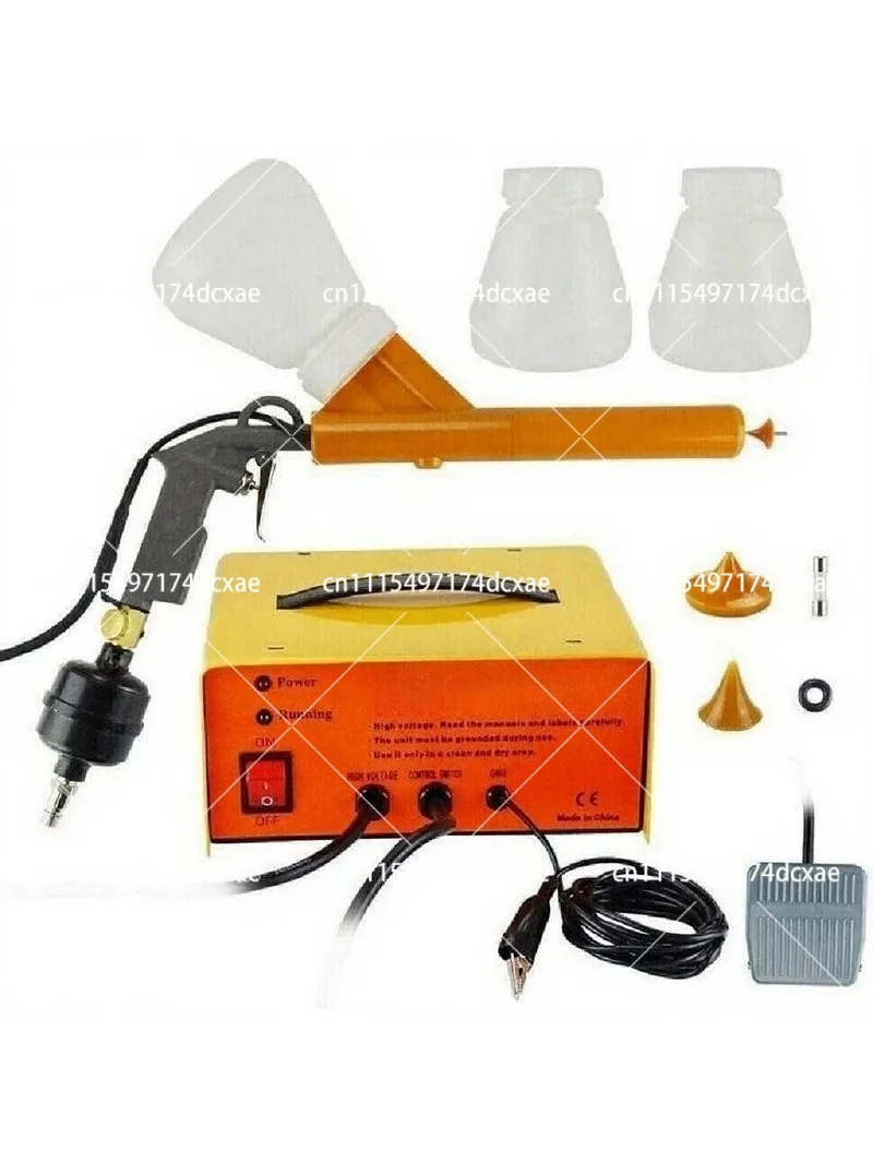 Metal Spraying Machine Painting Equipment Powder Coating Gun with Plastic Bottle