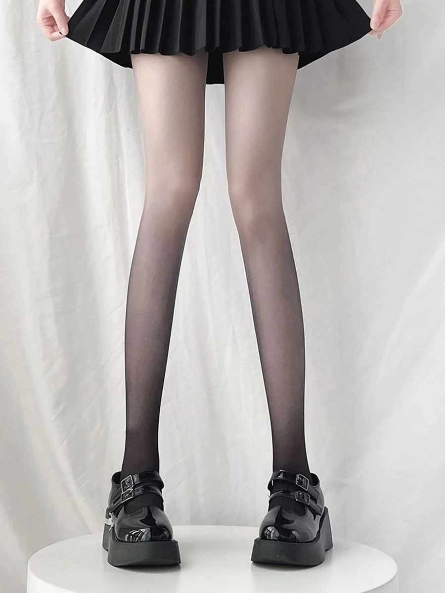 Women's Spring And Summer Fashion Trend Ultra-thin Gradient Color  Silk Stockings